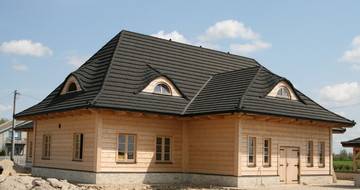 GERARD Corona Antracitová Wooden house references from Poland