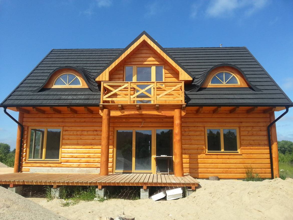 GERARD Corona Antracitová Wooden house references from Poland