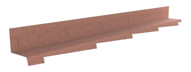 SIDE WALL FLASHING SCRIBED 100 LEFT QUBE