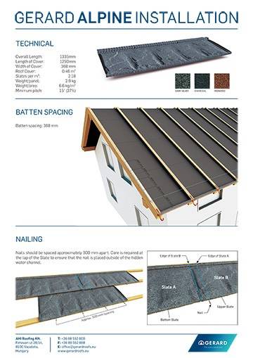 GERARD® ALPINE INSTALLATION GUIDE