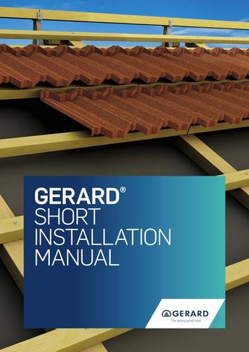 Gerard® Short Installation manual