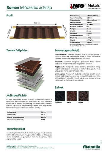 Metrotile Roman tetőcserép