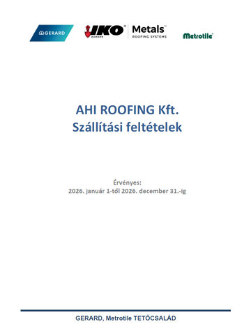 ÁRUÁTVÉTELI TÁJÉKOZTATÓ 2026