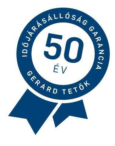 50 év garancia a Gerard tetőlemezekre