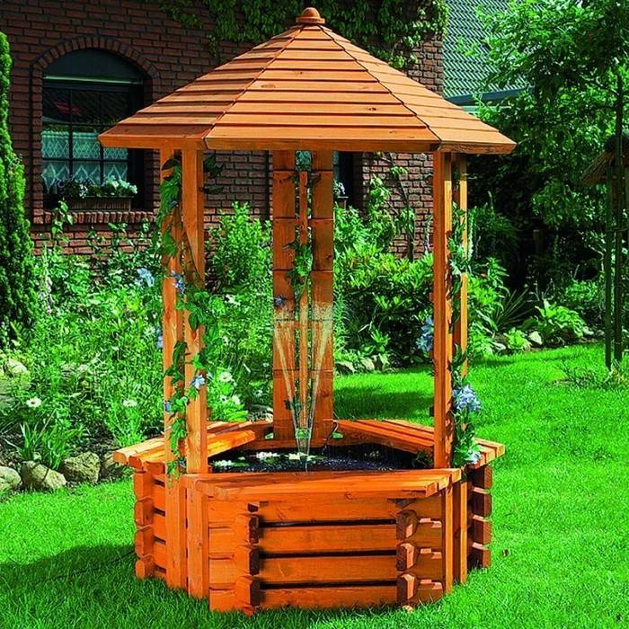 Un punct de atracţie fabulos pentru grădina ta, această fântână va impresiona cu siguranţă toţi invitaţii la petrecere.