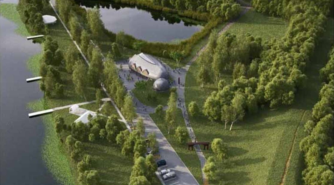 OAZĂ URBANĂ: UN ACOPERIŞ REVOLUŢIONAR ÎNCUNUNEAZĂ NOUL CENTRU DE EVENIMENTE DINTR-UN PARC LUXURIANT (STUDIU DE CAZ)