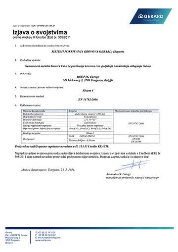 Izjava o performansama (Eleganta)