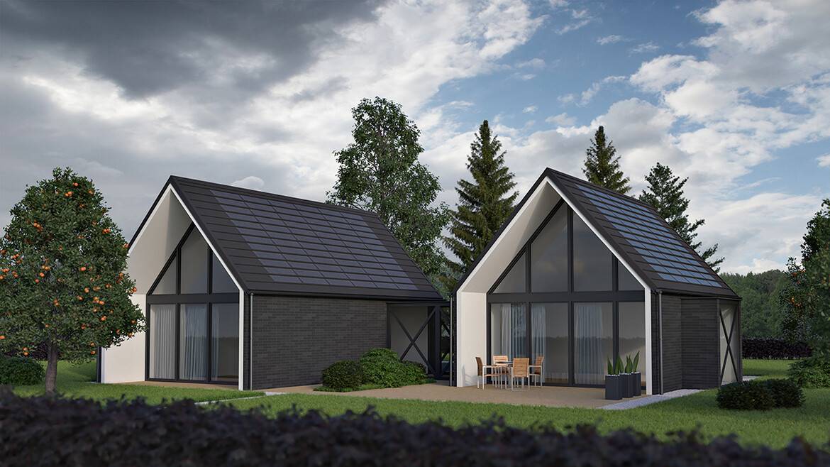 eQube solarni strešnik Eleganta Black