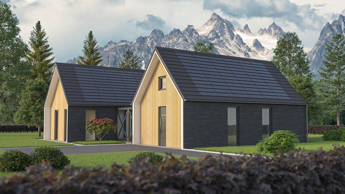 eQube solarni strešnik Eleganta Black