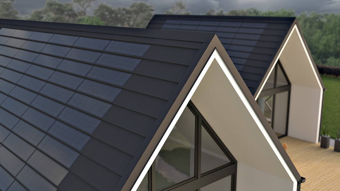 eQube solarni strešnik Eleganta Black