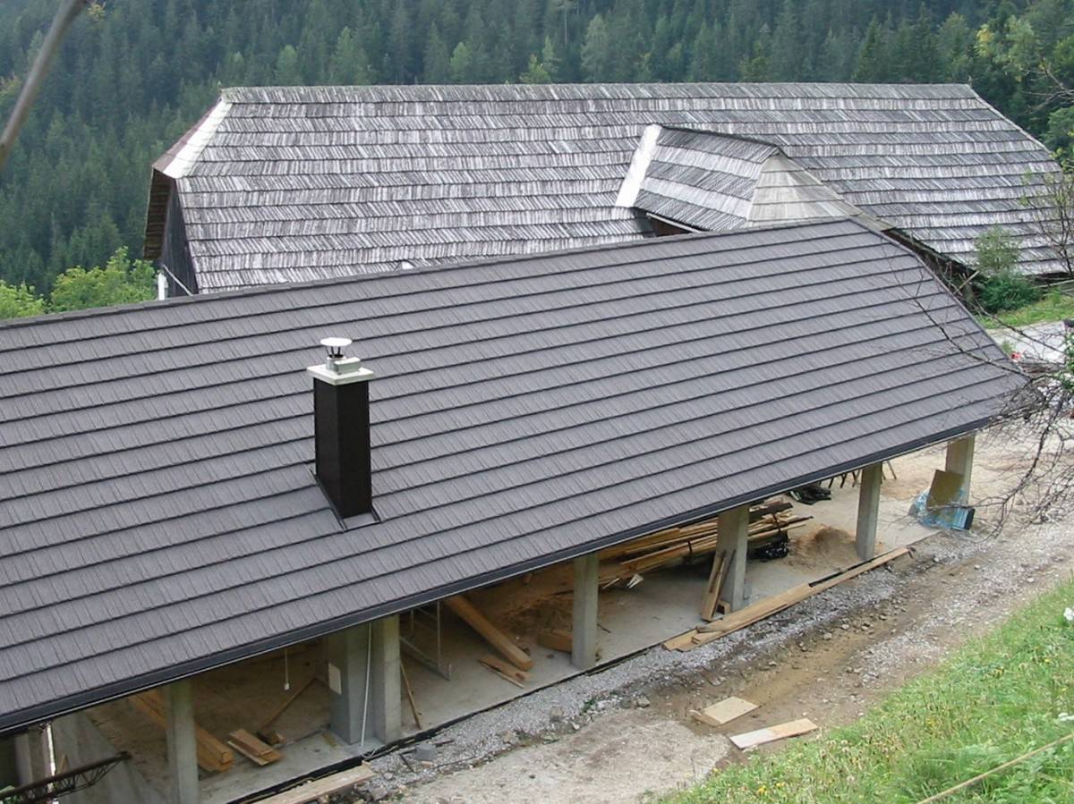 Kritje garaže-kurilnice