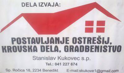 Postavljanje ostrešij ,krovska dela ,gradbeništvo Stanislav