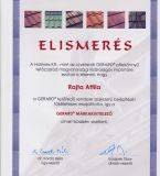 Oklevél - GERARD Szakkivitelező